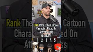 RANKING Female Cartoon Characters Based On Attractiveness! #shorts #cartoon #female #ranking