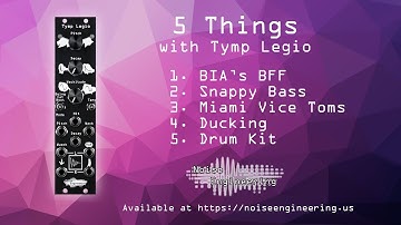 5 things you can make with Tymp Legio stereo percussion Eurorack module