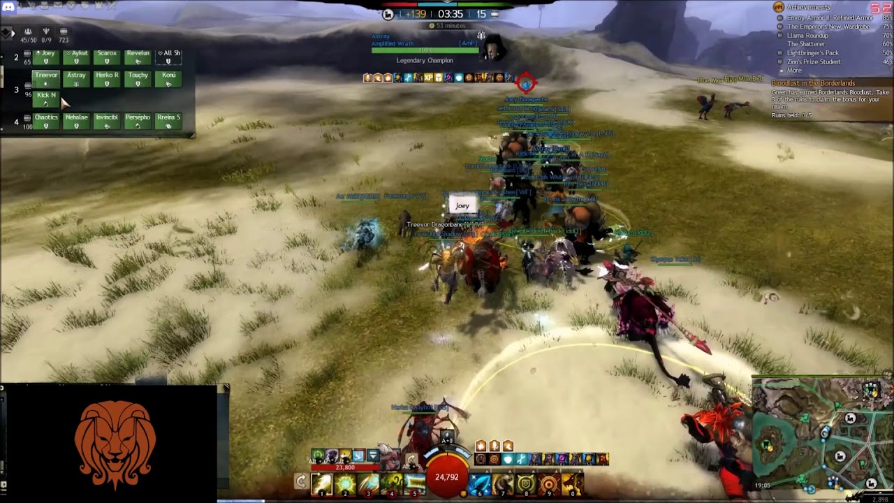 GW2: Hard Life of a Druid in WvW! Trolling Commander Joey Bonaparte on SFR