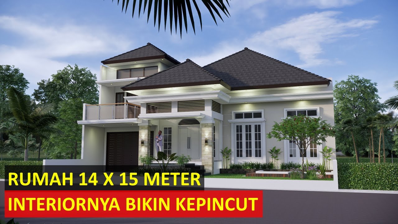 RUMAH 14X15 METER DENGAN INTERIOR CANTIK