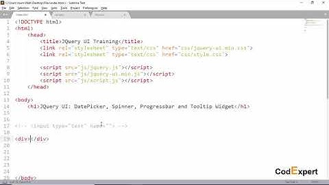 09 Datepicker, Progressbar, Spinner, and Tooltip Widgets in JQuery UI in Urdu/Hindi