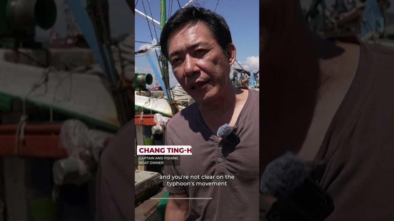 Super typhoon as wide as France heads to East Asia | AJ #shorts