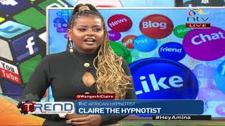 Collo sees lions in studio as he's hypnotised by Claire the hypnotist | The Trend