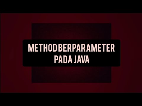 METHOD BERPARAMETER PADA JAVA