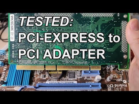 Can an external PCI-Express to PCI adapter work? Sort of...