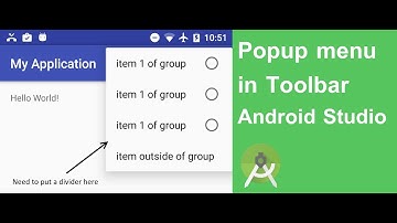 android - Show popup menu on Action Bar - item click