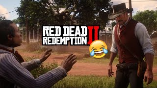 RDR 2 - This conversation looks so funny @RedDeadClips1
