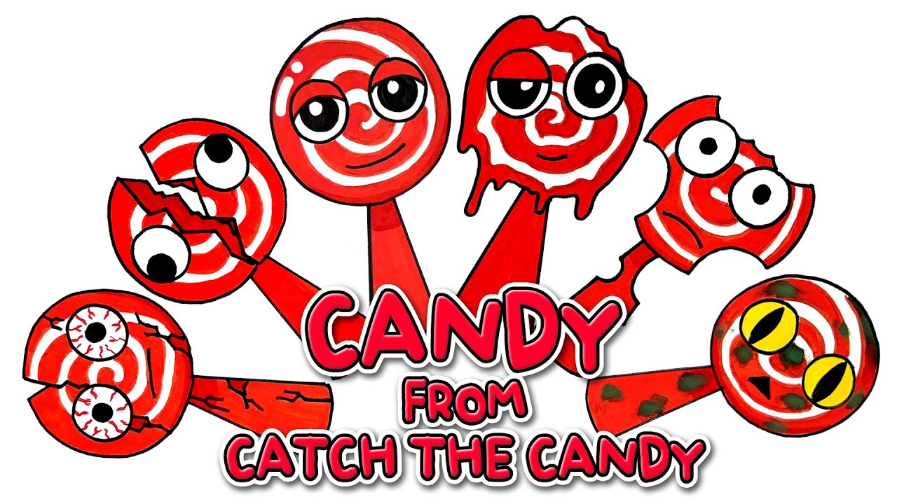 Sprunki OC All Candy Phase 1 to Phase 6 | Drawing Animation | How to draw