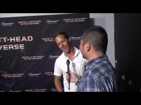 Nat Faxon Red Carpet Interview for Paramount+'s Beavis andd Butt-Head Do the Universe