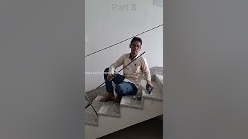 Stair Railing Design From WOOD and METAL part 8