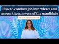 Tips on conducting job interviews as an INTERVIEWER
