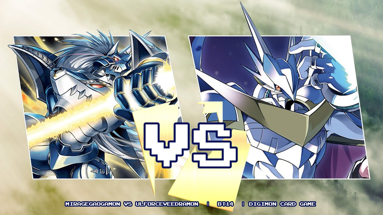 Round 1, MirageGaogamon Vs UlforceVeedramon | BT14 | Digimon Card Game