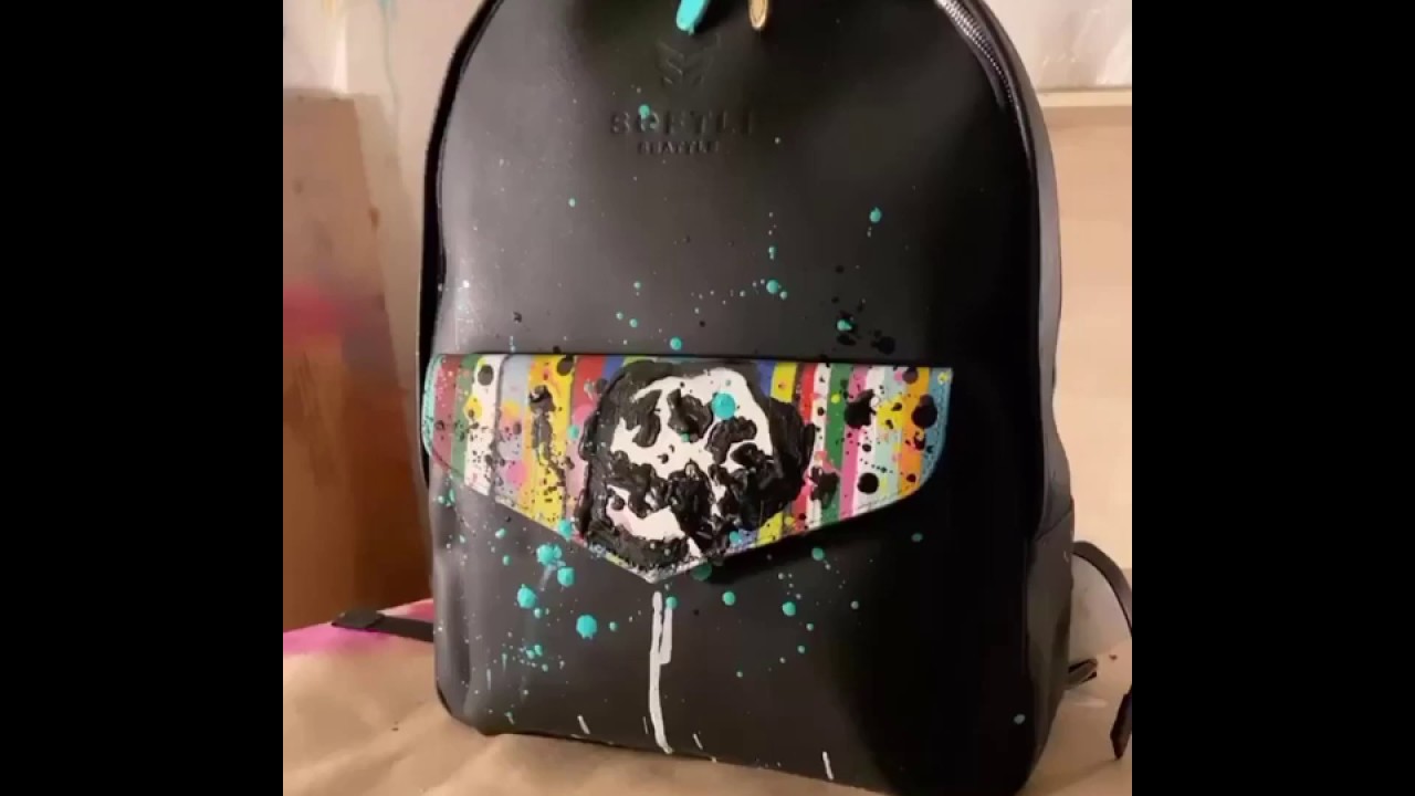 Austin Reed x SOFTLI HandPainted Leather Backpack (Exclusive 1 of 1