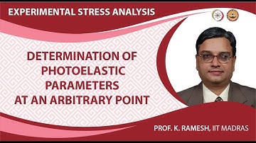 Determination of Photoelastic Parameters at an Arbitrary Point