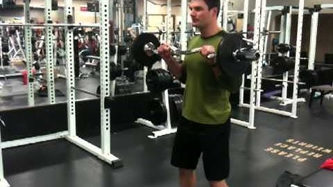 EZ Bar Standing Reverse Grip Curls