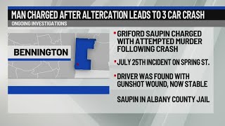 Bennington man in custody after shooting leads to crash