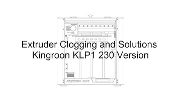 Extruder Clogging and Solutions on Kingroon KLP1 230 Version 3D Printer