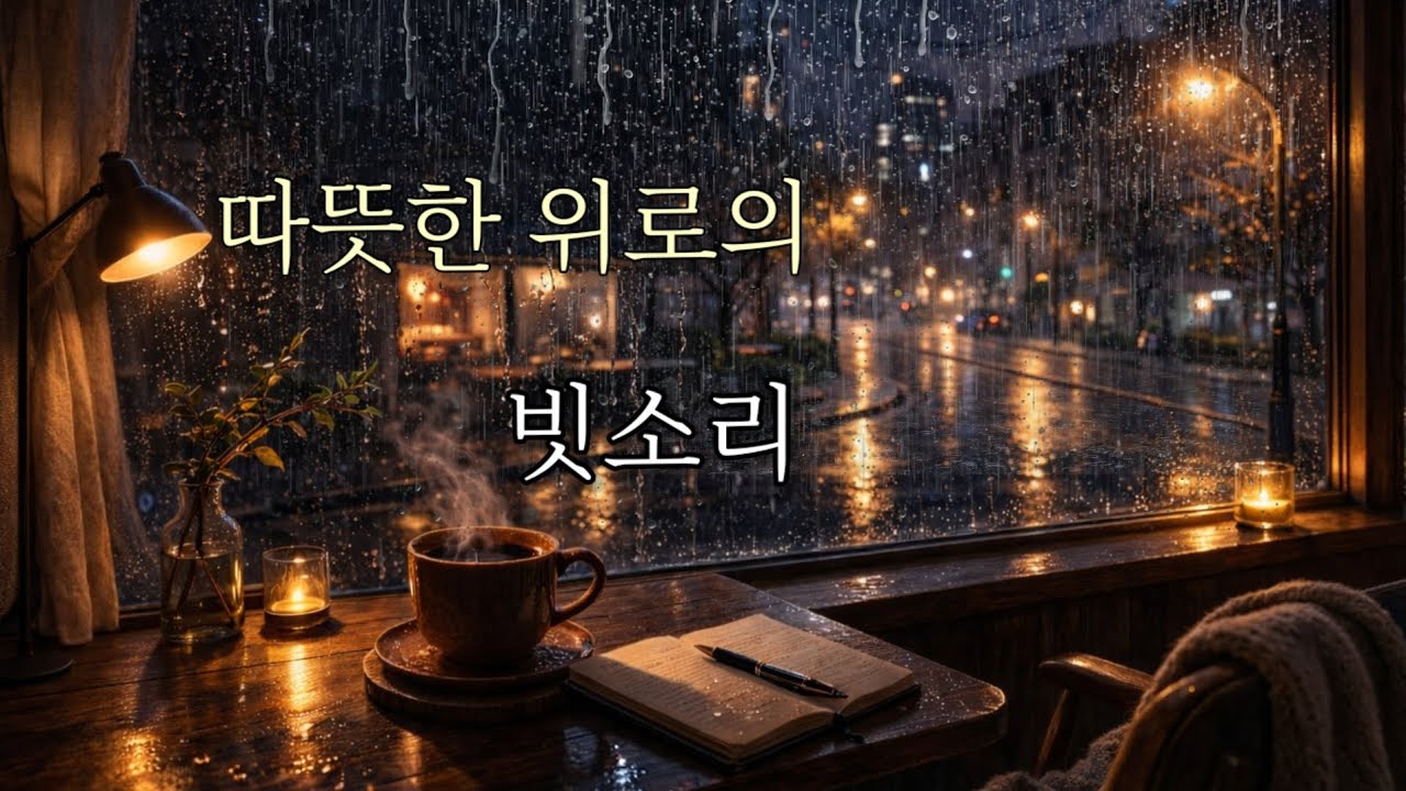 따뜻한 위로의 금요일 밤 빗소리 🌨 마음  안정과 평온. 숙면 | Rain Routine (3H)