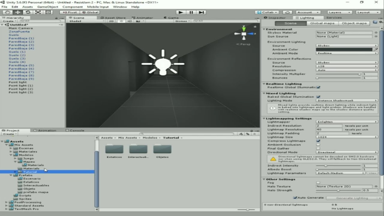 [TUTORIAL] Unity - Creación de Escenarios básicos - YouTube