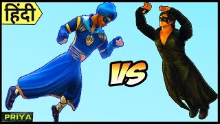 Krrish Vs Flying Jatt - Who Is Faster Speed Strength Test In Hindi
