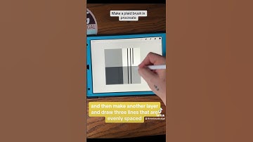 How to make a plaid brush in procreate brush studio. #digitalart #procreate