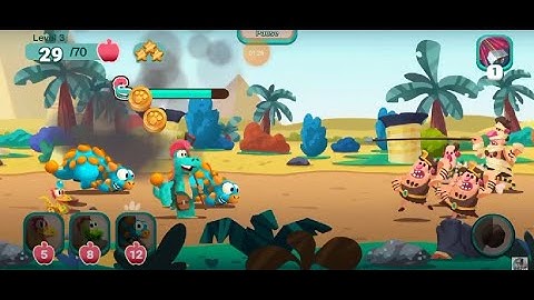 Dino Bash Travel Through Time - Island 2 - Level 1