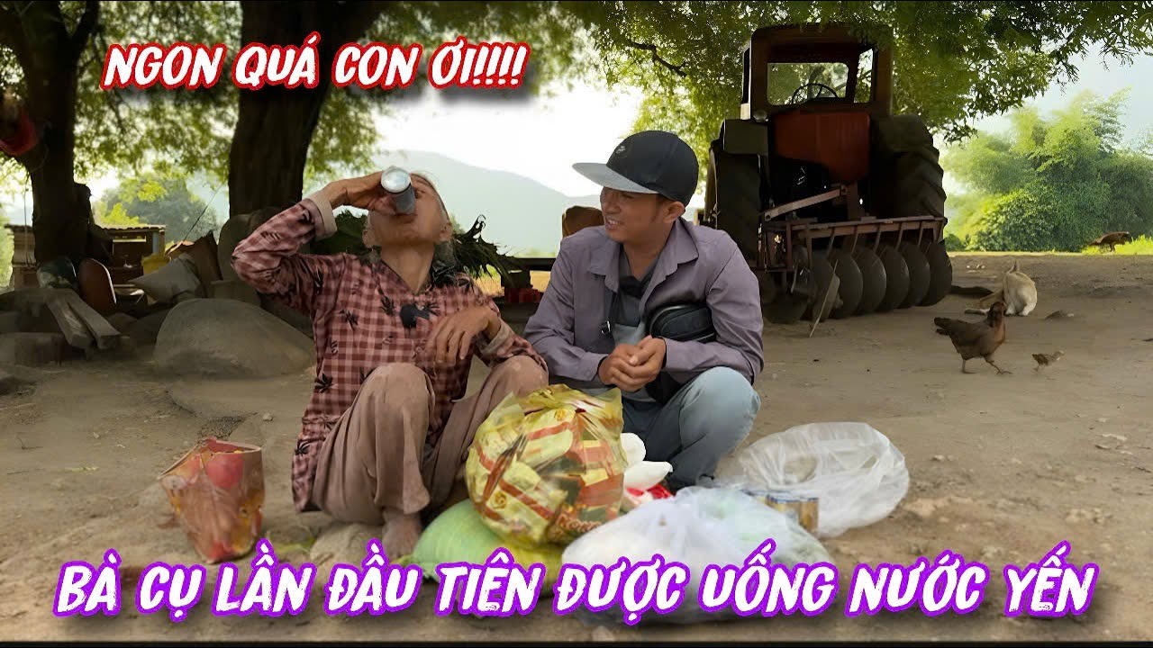 Lần đầu trong đời bà cụ dân tộc RAGLAI được uống nước YẾN thấy mà thương../56