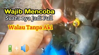 Pasangi batrai di klakson motor, Agar klakson jadi stabil _ Tanpa Aki!! 👍