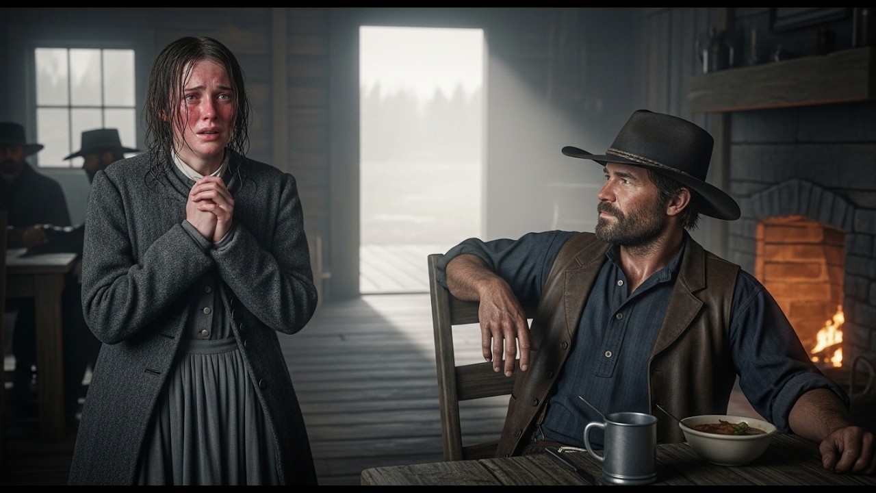 La neve cadeva mentre lei cercava lavoro — il cowboy fece una proposta inaspettata