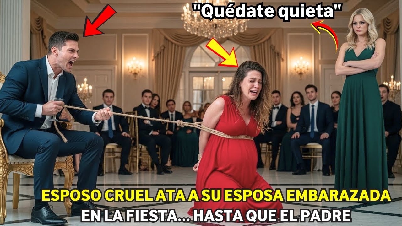 Esposo Cruel ATA a su Esposa Embarazada en la Fiesta. No sabía que mi Padre es el 