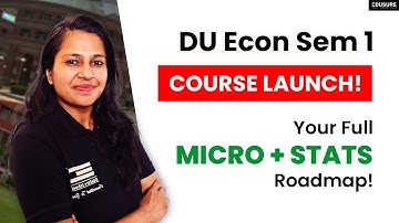 DU Semester 1 Introductory Microeconomics & Statistics | Complete Course Launch for BA Economics