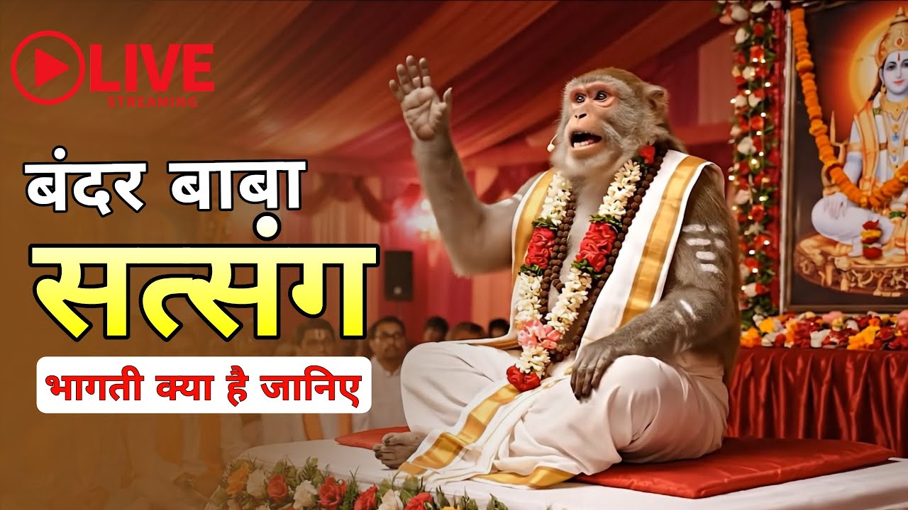 LIVE NOW : बन्दर बाबा का सत्संग | सच्ची भक्ति VS पाखण्ड | बन्दर बाबा का प्रवचन