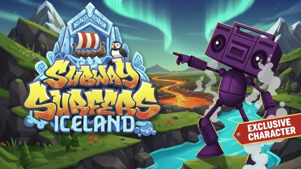 SUBWAY SURFERS ICELAND 2026 : VIOLET-BOT ( EXCLUSIVE CHARACTER)!!!