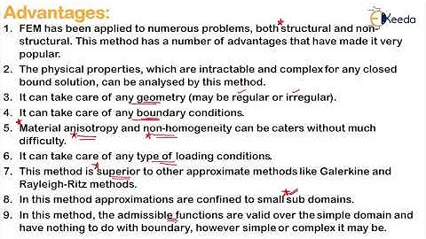 Advantages and Disadvantages of FEM - Introduction to Finite Element Method