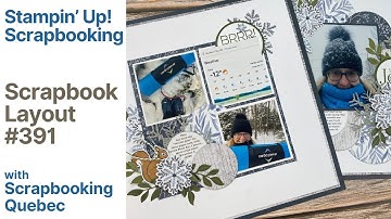 Scrapbook Layout # 391/Create A Complimentary Page (Stampin