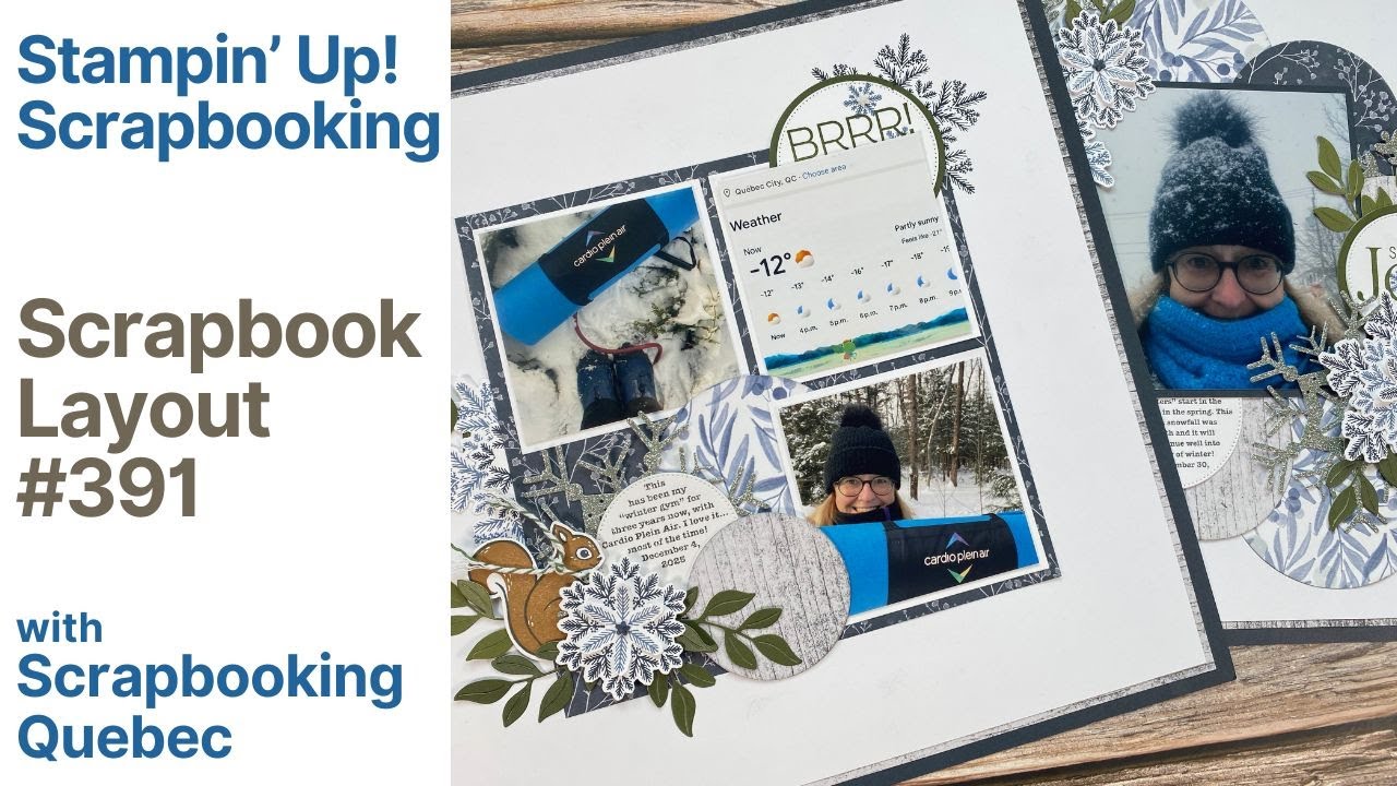 Макет альбома № 391/Создайте дополнительную страницу (Stampin' Up! Scrapbooking)