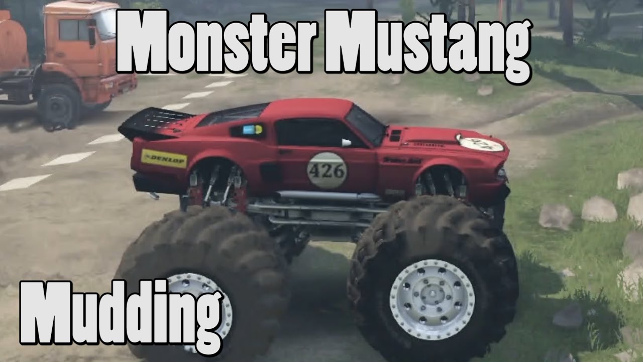 Spintires Mods - Monster Shelby Mustang - Mud Bogging