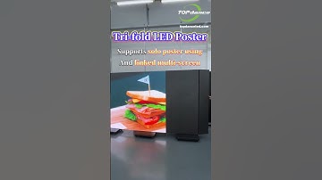 Open. Play. Impress. Tri-Fold LED Poster for instant impact #leddisplay #ledscreen #factory #shorts