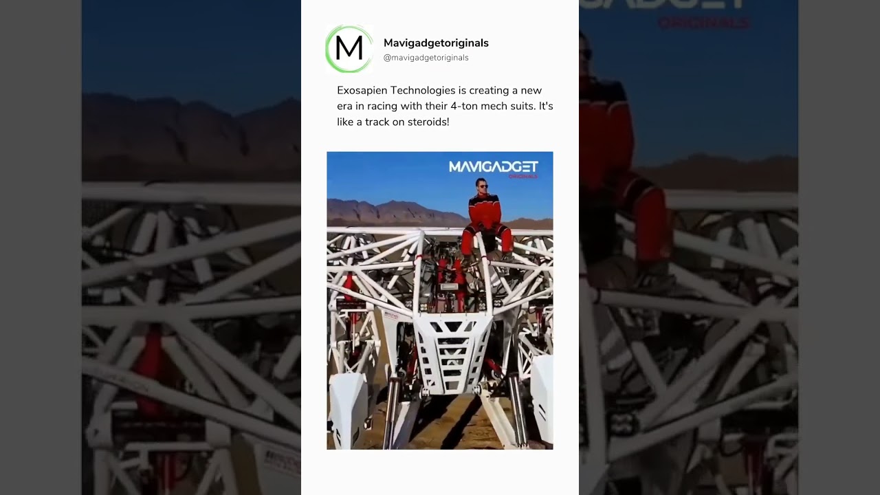 This robot is the future of racing!⁠ ⁠ Exosapien Technologies aims to change racing with a new