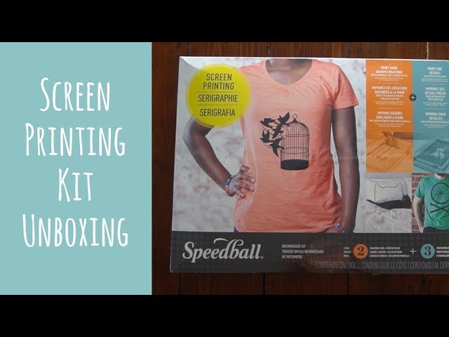 Speedball Screen Printing kit unboxing 