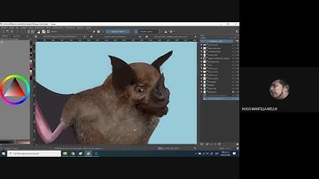 Scientific illustration bat, by Hugo Mantilla-Meluk