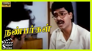 Neeraj Get Injured Scene in Nanbargal Movie | 1991 | Neeraj, Mamta Kulkarni | Cini Clips.