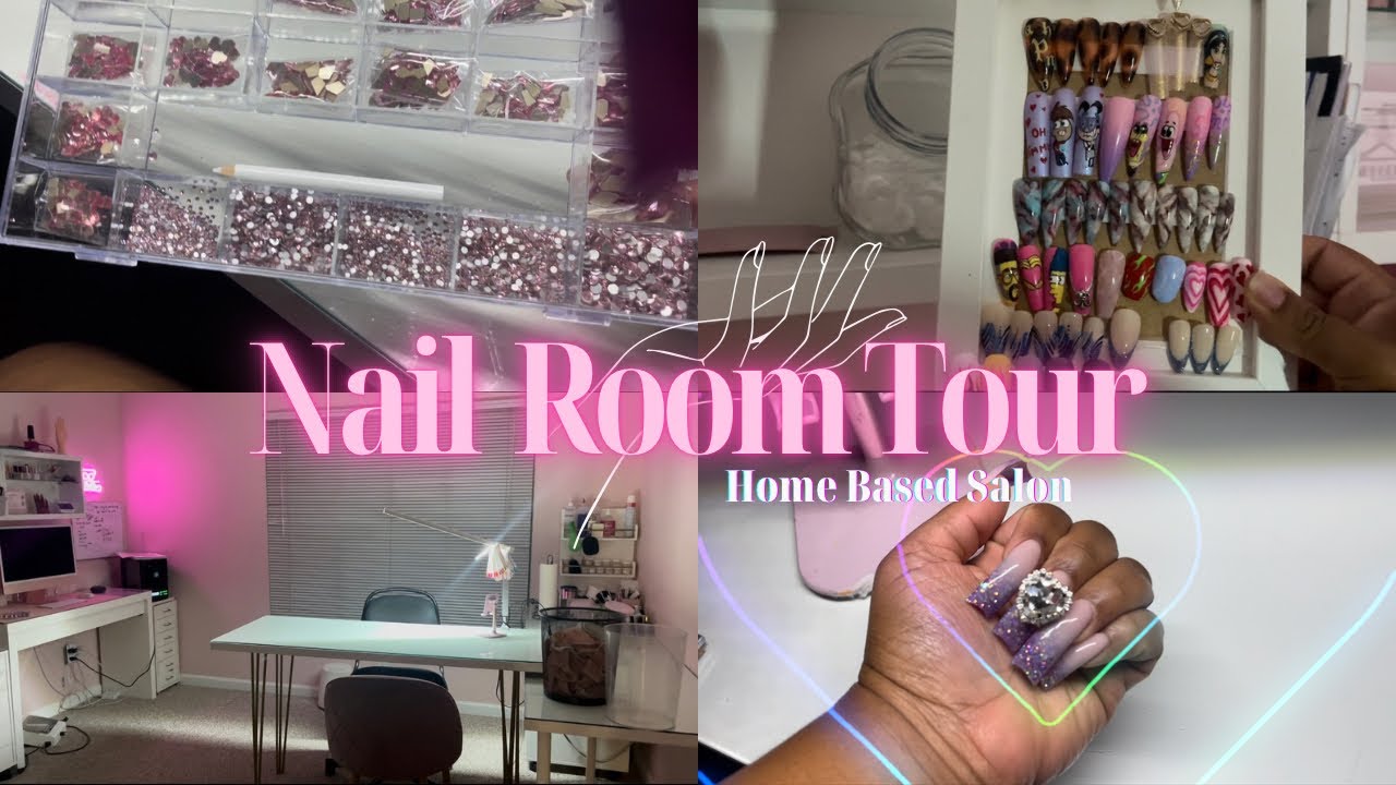 My Nail Studio Tour!  Home Based Nail Business 