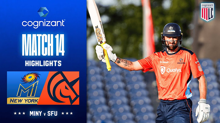 Cognizant Major League Cricket 2025 Match Highlights | MI New York vs San Francisco Unicorns