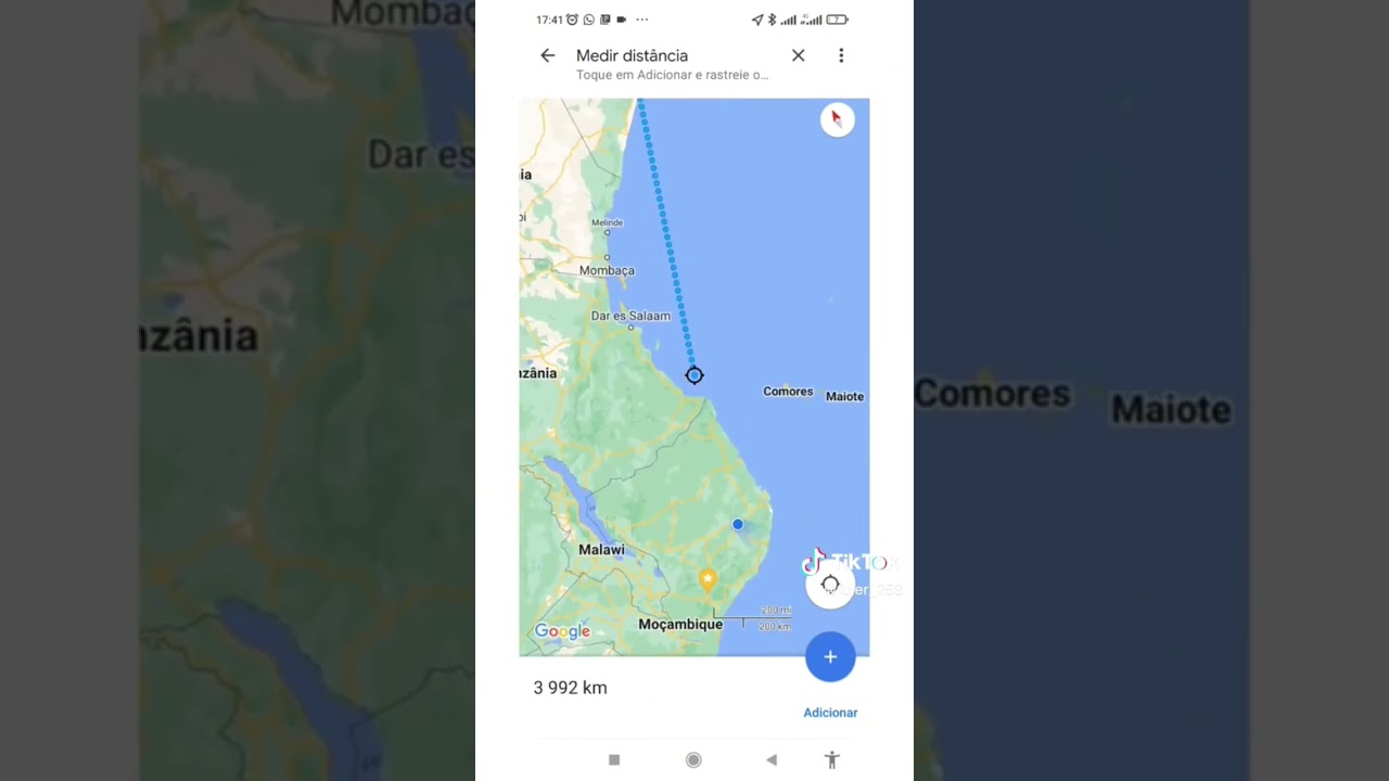 Traçando a distância entre Moçambique e Catar