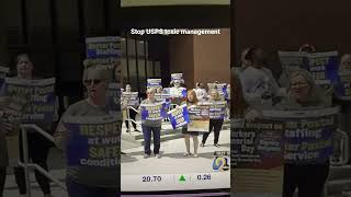 USPS Union Protest Against Toxic Workplace
