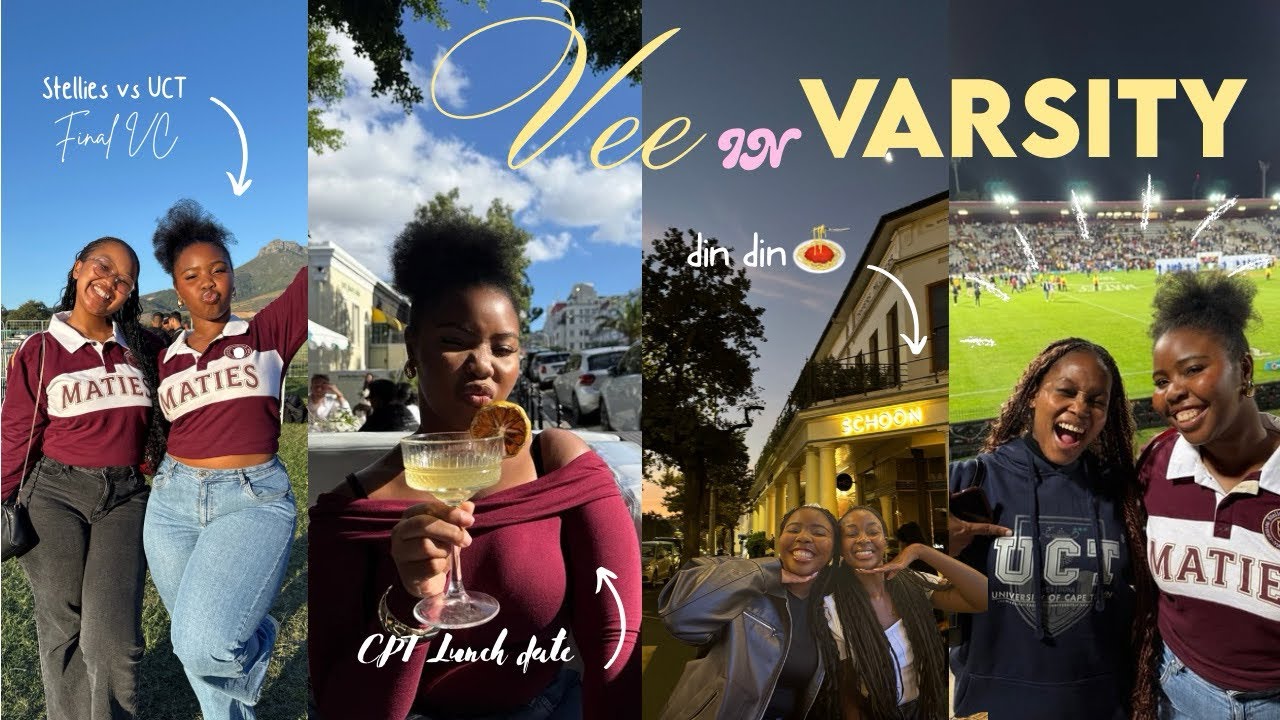 Vee In Varsity Ep.3 | cpt lunch date, final VC game ( UCT vs Stellies), uni day, dinner with friends