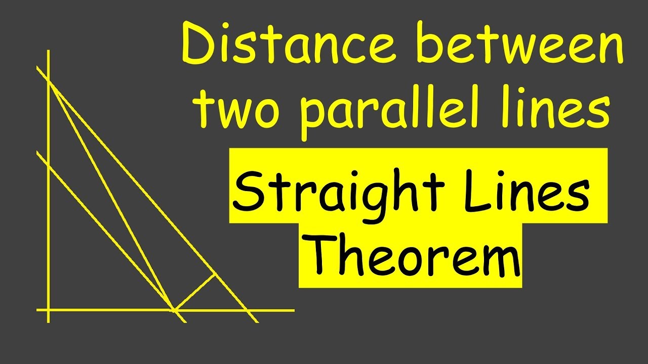 STRAIGHT LINES CLASS 11 NCERT THEOREMS, DISTANCE BETWEEN TWO PARALLEL ...