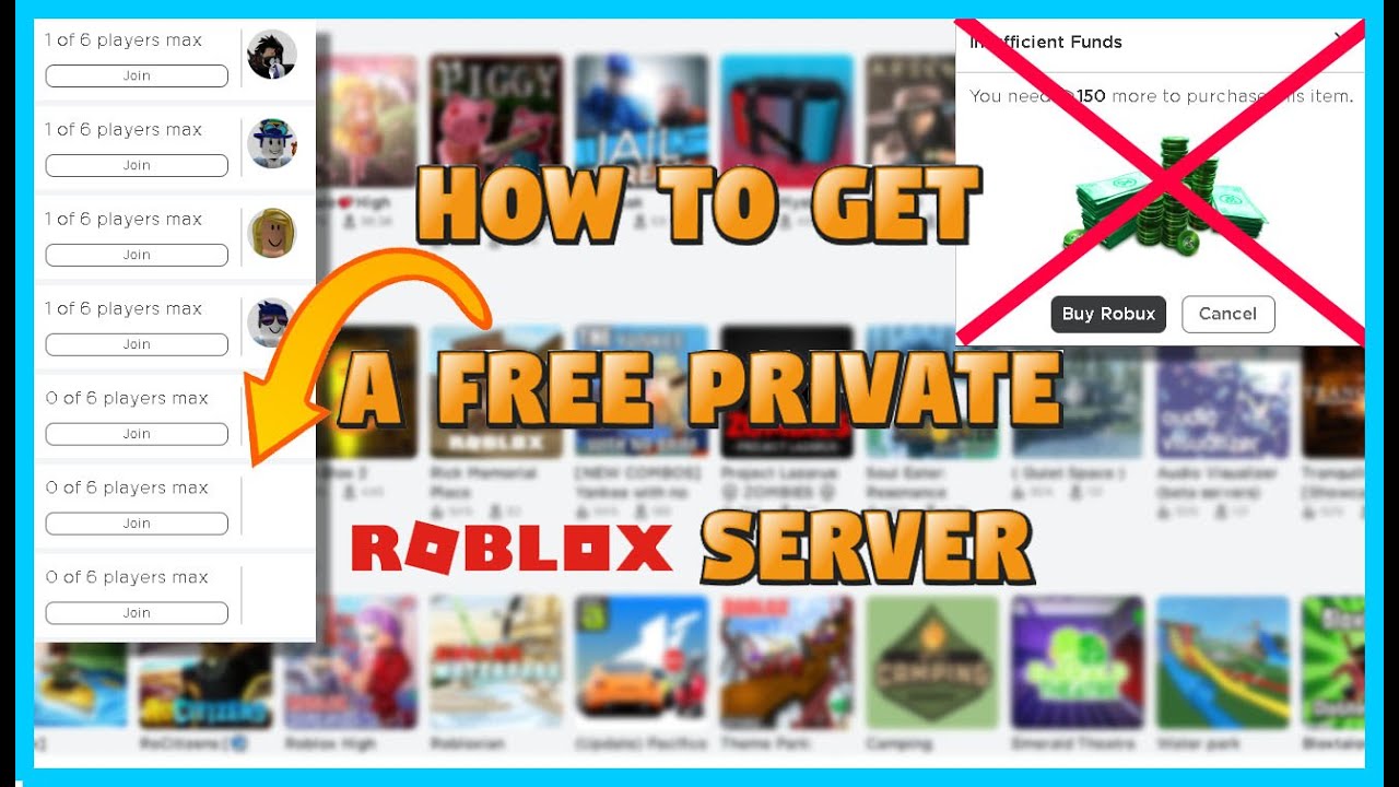 how do you get a private server in roblox