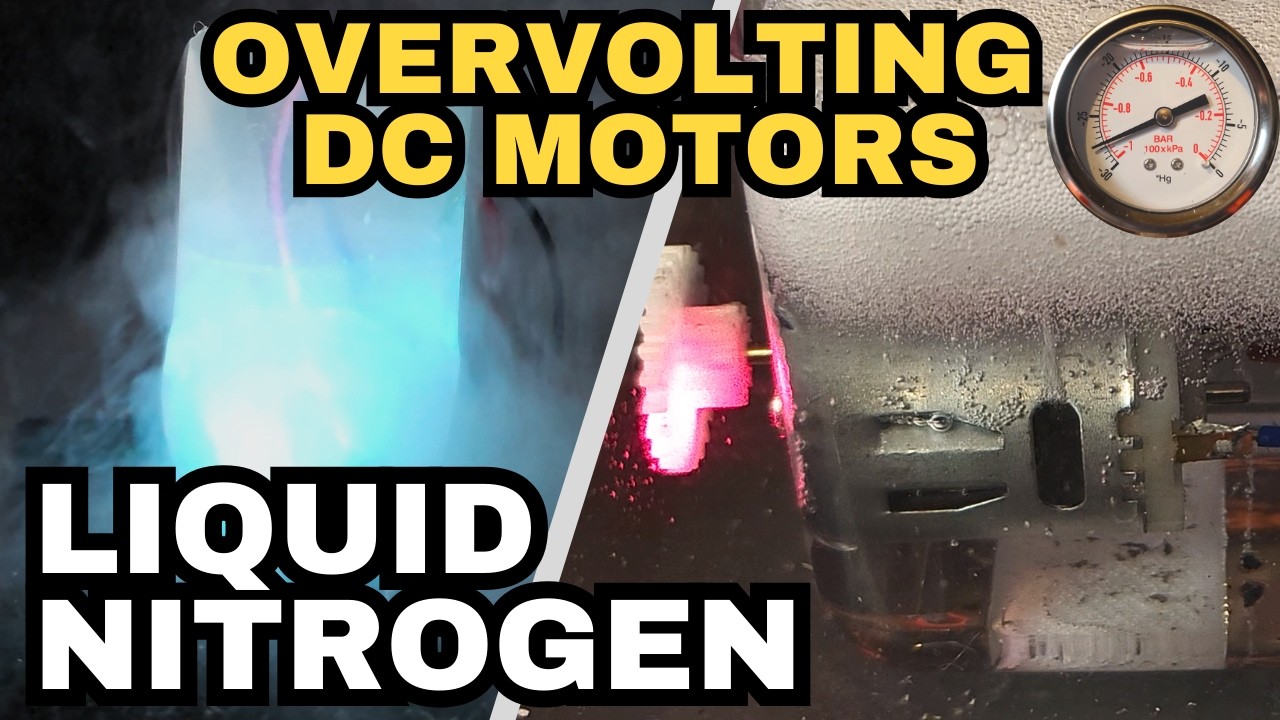Overvolting DC-Motors. Vacuum, LN2, Butane and more of your suggestions! How fast will it spin?